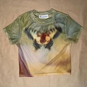 No Boundaries Graphic Butterfly Crop Top